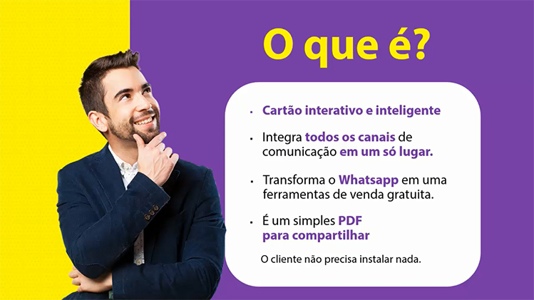 Cartão de visita interativo