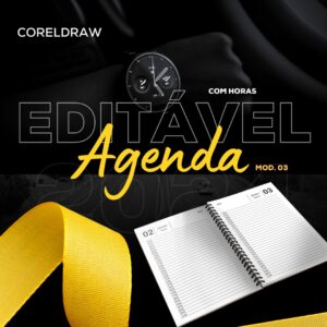 Agenda 2024 editável coreldraw