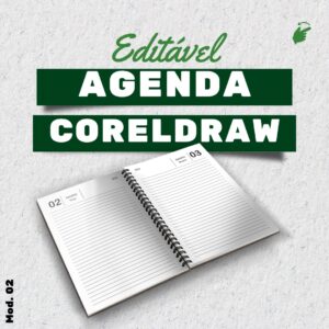 Agenda 2024 editável coreldraw
