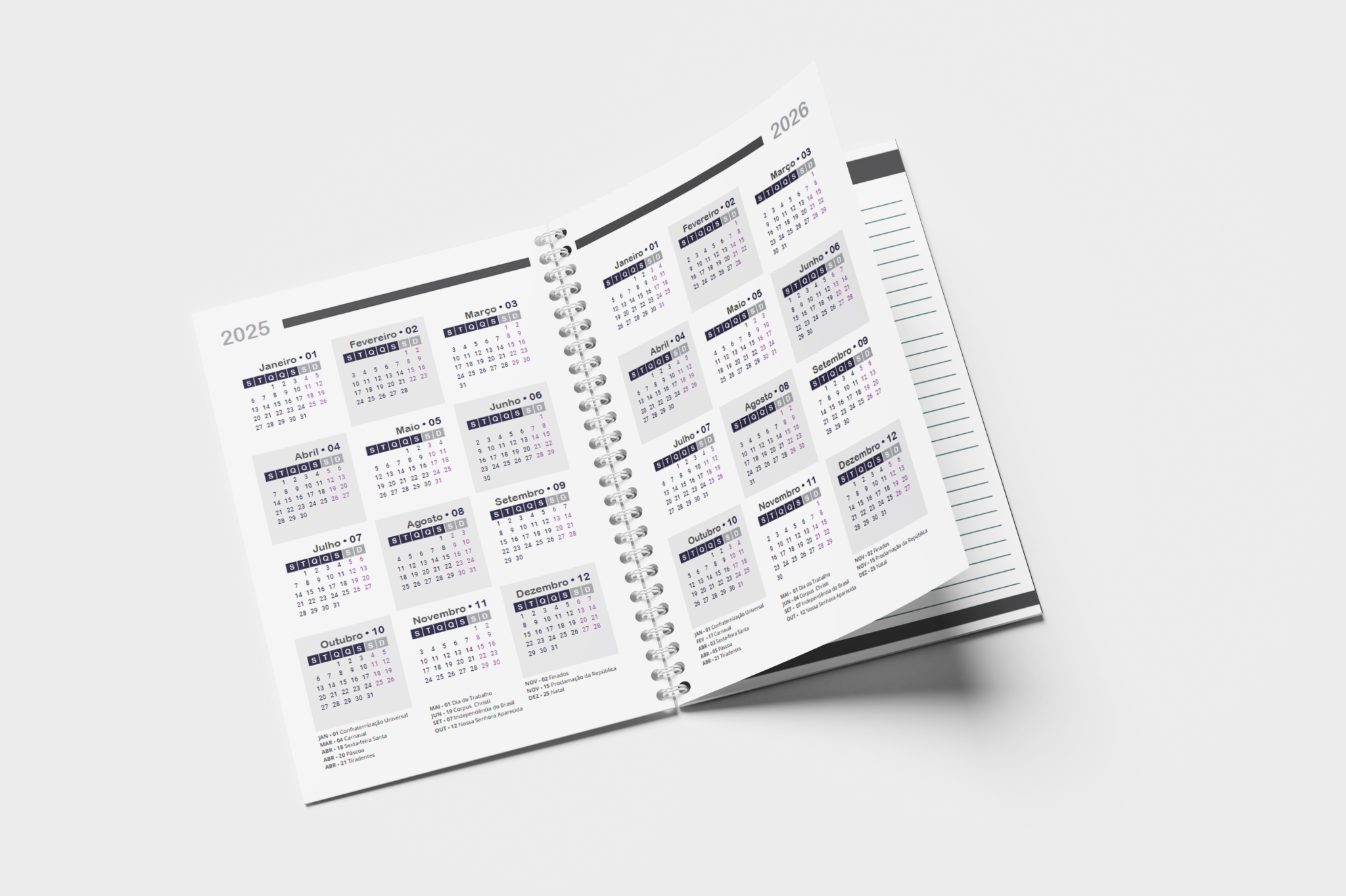 Agenda Semanal 2025 com horas para imprimir Modelo de Agenda