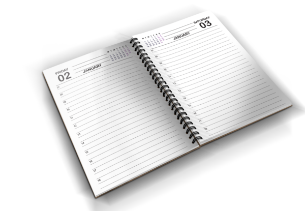 Miolo de Agenda em Inglês 2026 | Diária Editável CorelDraw - Image 8