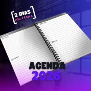 Agenda 2 dias por página 2026 para Imprimir