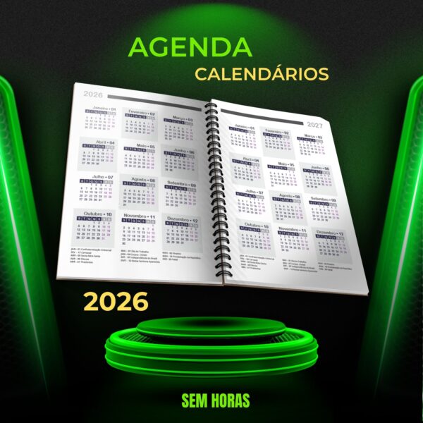 Miolo de Agenda Editável 2026 Coreldraw Diária M02 sem Horas - Imagem 4