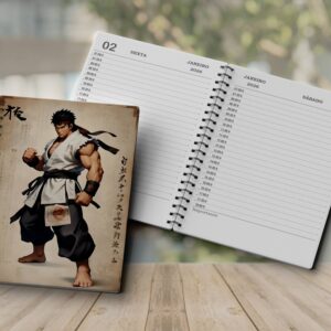 Agenda 2026 PDF para Imprimir Diária com Capa Ryu Branco