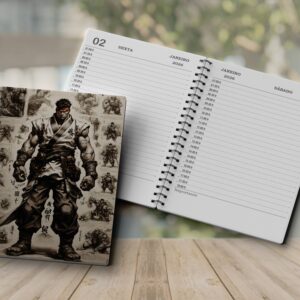 Agenda 2026 PDF para Imprimir Diária com Capa Ryu Sketchnote V01