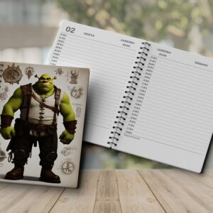 Agenda 2026 PDF para Imprimir Diária com Capa Shrek