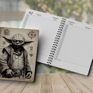 Agenda 2026 PDF para Imprimir Diária com Capa Mestre Yoda