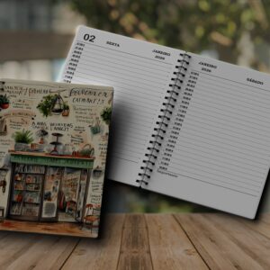 Miolo de Agenda 2026 para Imprimir Diária com Capa Loja de Artesanato