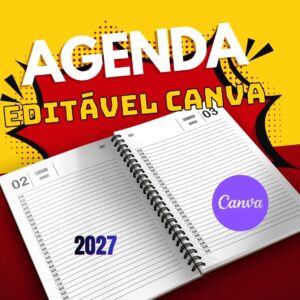 Agenda 2027 Editável no Canva - Personalize Sua Agenda
