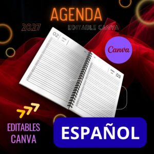 Agenda Editable 2027 Español