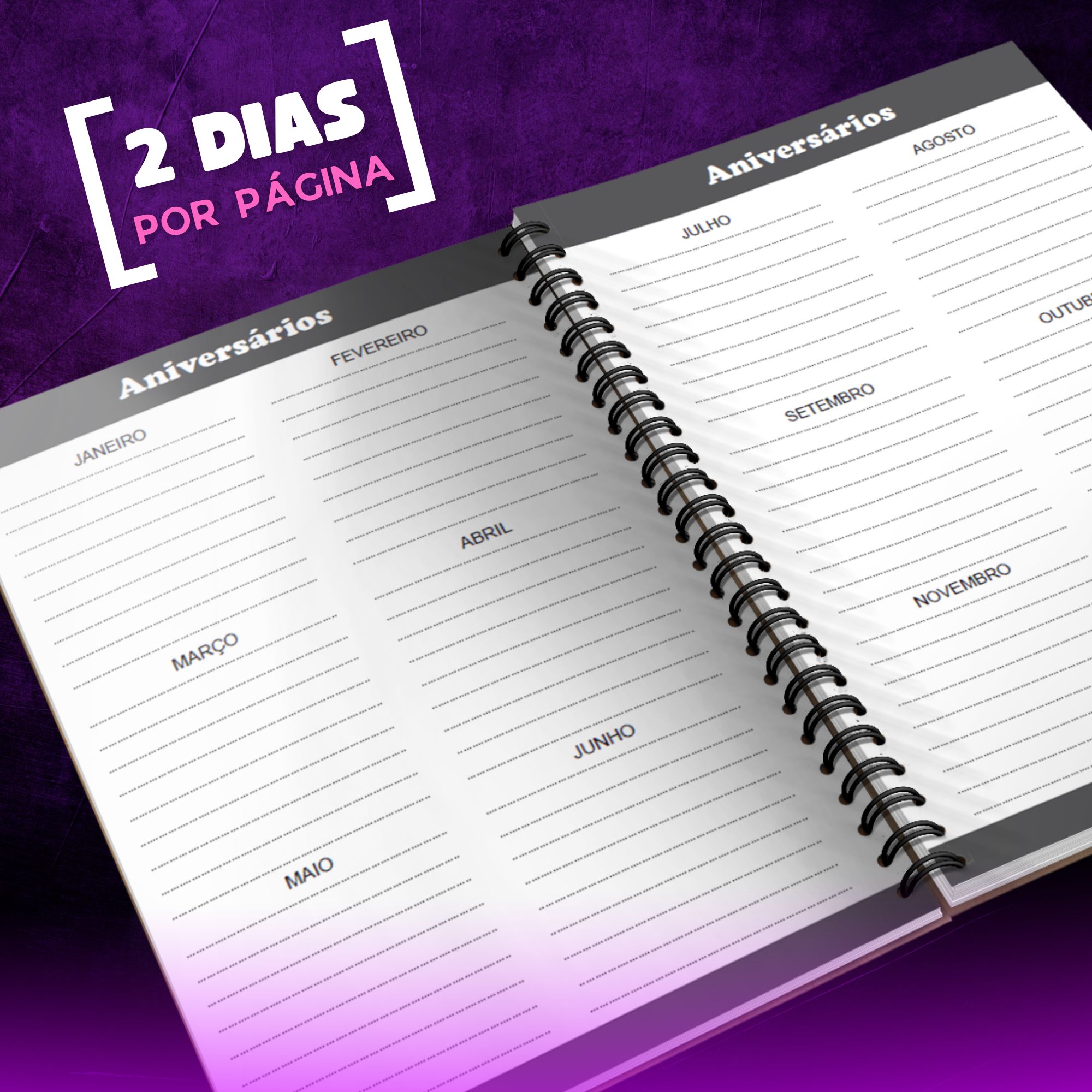 Agenda 2027 pdf com 2 dias por página para download