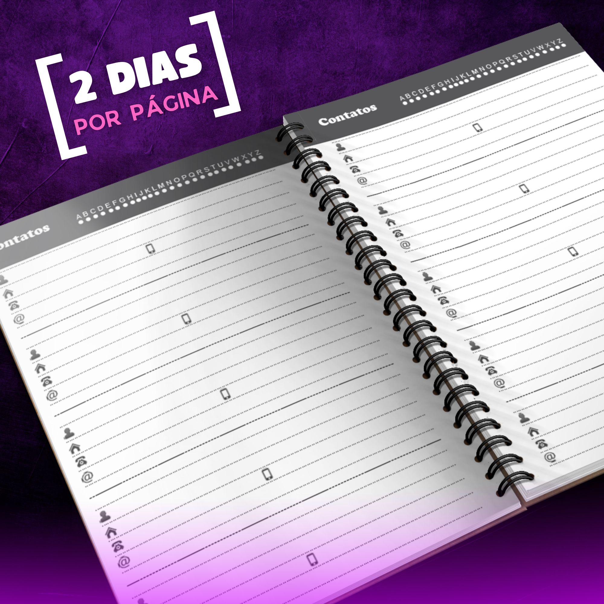 Agenda 2027 pdf com 2 dias por página para download