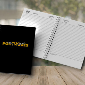 capa para caderno agenda português
