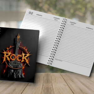 Agenda 2027 PDF para Imprimir Diária com Capa Agenda 2027 em PDF Para Imprimir com a Capa Rock and Roll